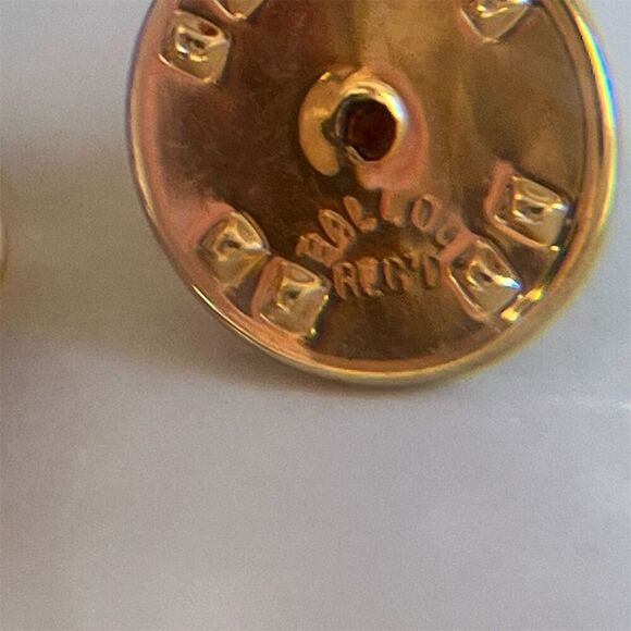 Vintage Barbara Mandrell Gold-Toned Angel Pin with Clear Rhinestones - Picture 8 of 11